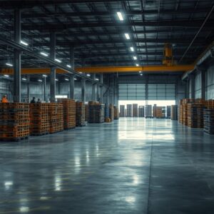 Paletes e empilhadeira